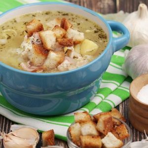 z27958694QZupa-czosnkowa.jpg Ćesneková polévka